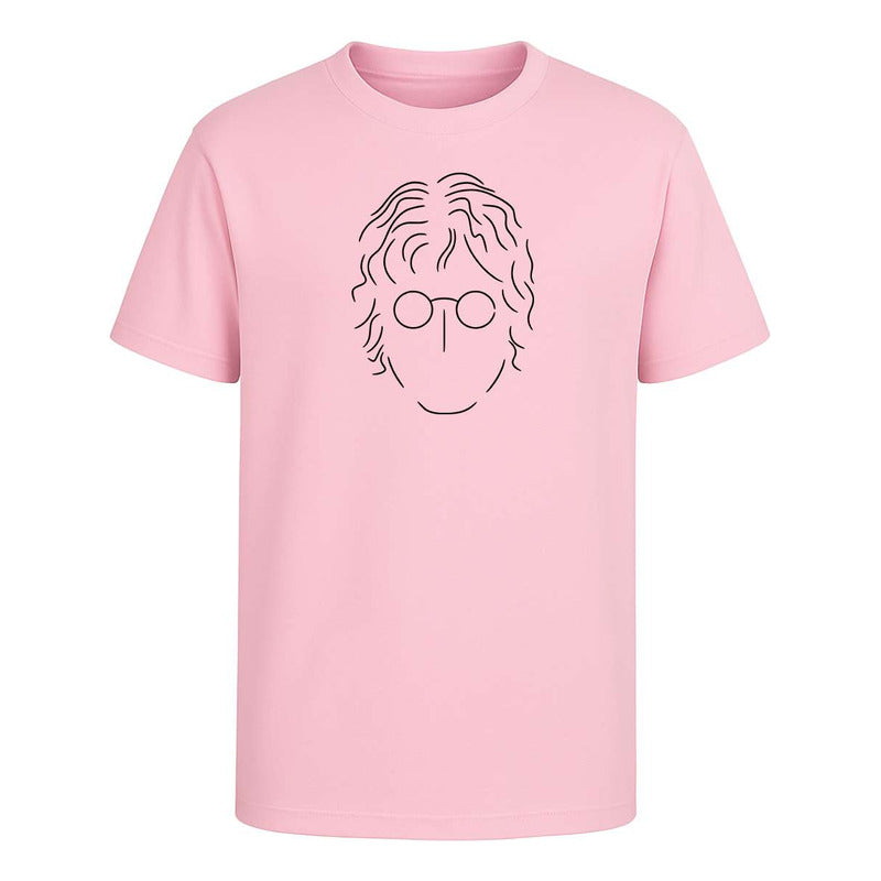 Playera John Lennon Beatles Minimal Lentes Redondos Unisex