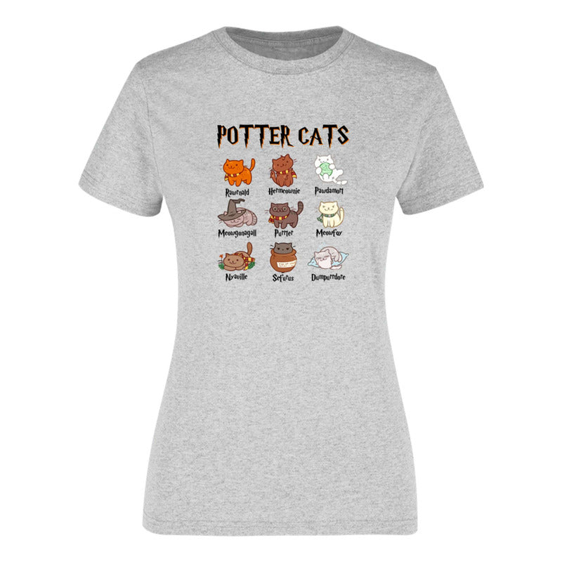 Playera Harry Potter Gatos Potter Cats Para Dama
