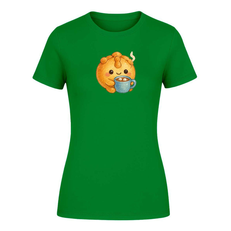 Playera Pan De Muerto Kawaii Con Chocolate Cute De Dama