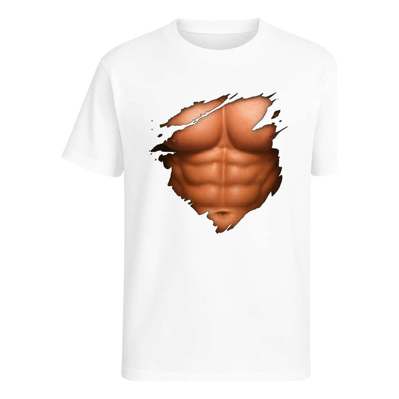 Playera "Abdomen Marcado" Efecto Rasgado - Infantil