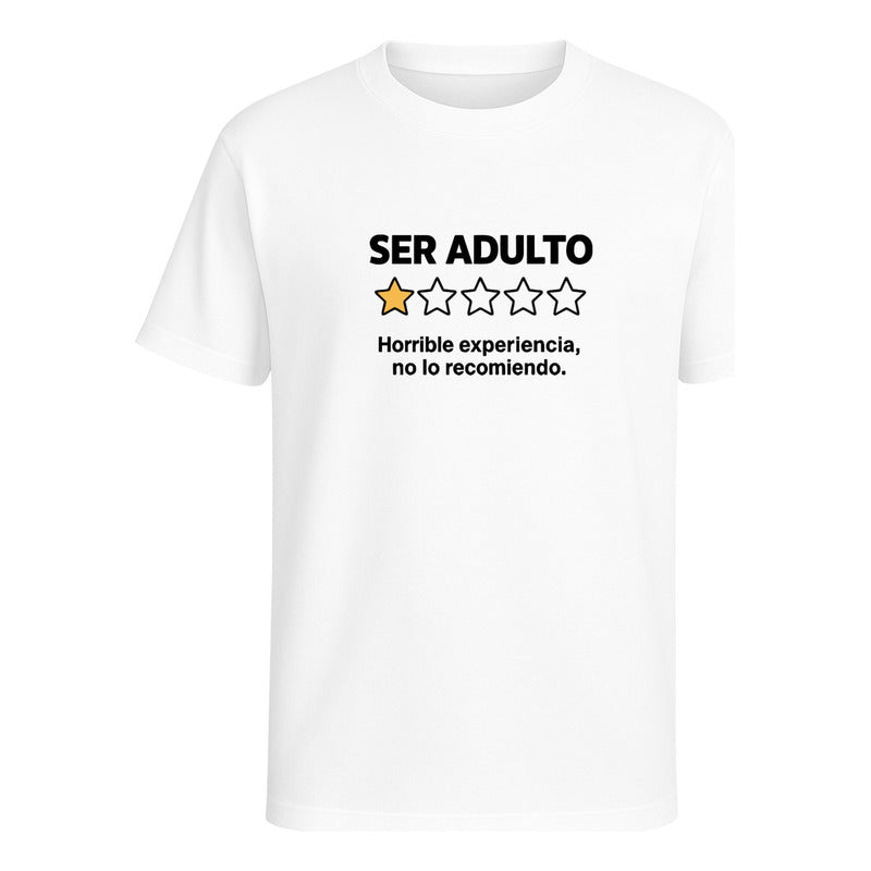 Playera "Ser Adulto No Lo Recomiendo" - Hombre