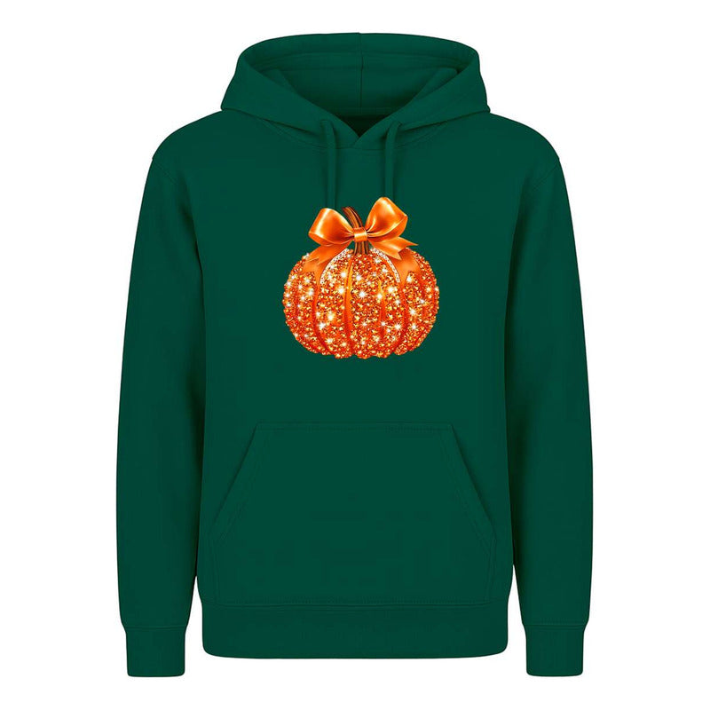 Sudadera Calabaza Brillante Con Lazo Halloween Fiesta Unisex