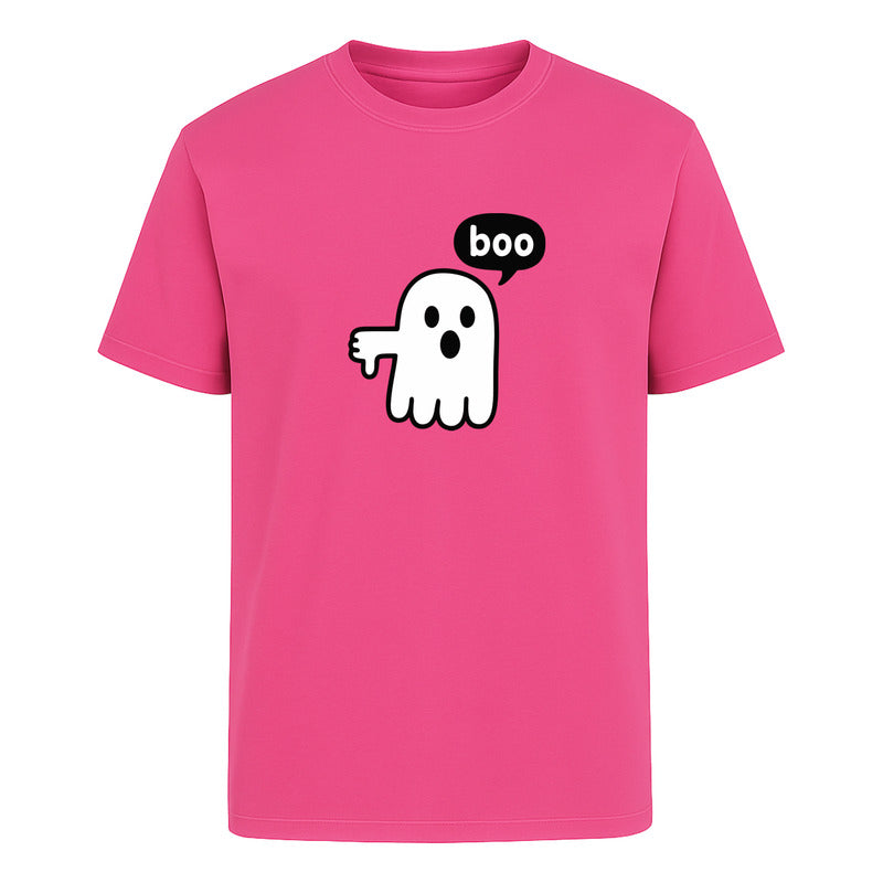 Playera Fantasma Boo Diseño Divertido Minimalista Unisex