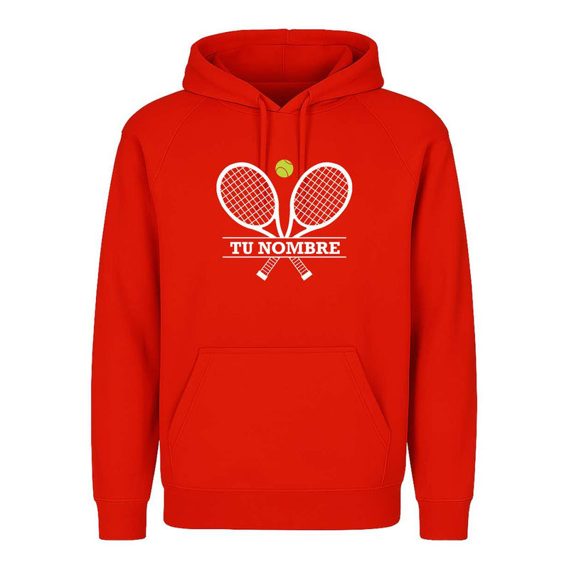 Sudadera Tennis Raquetas Personalizada Con Nombre Infantil