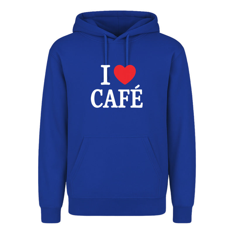 Sudadera Unisex I Love Café Ideal Para Coffee Lovers