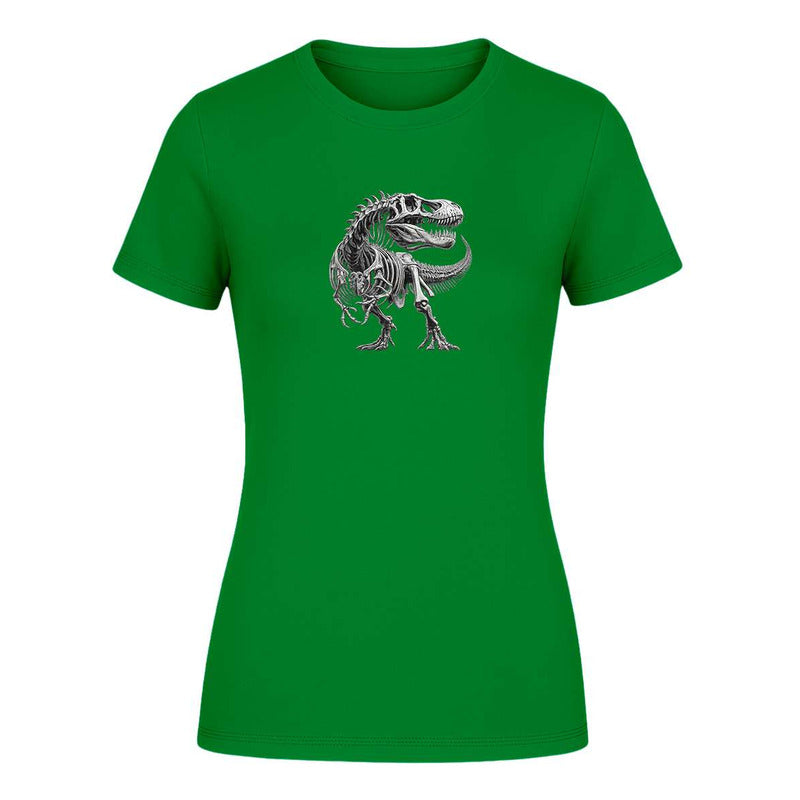 Playera "Esqueleto T-Rex" Fósil - Dama