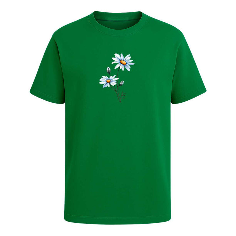 Playera Margaritas Acuarela Floral Primavera Regalo Unisex