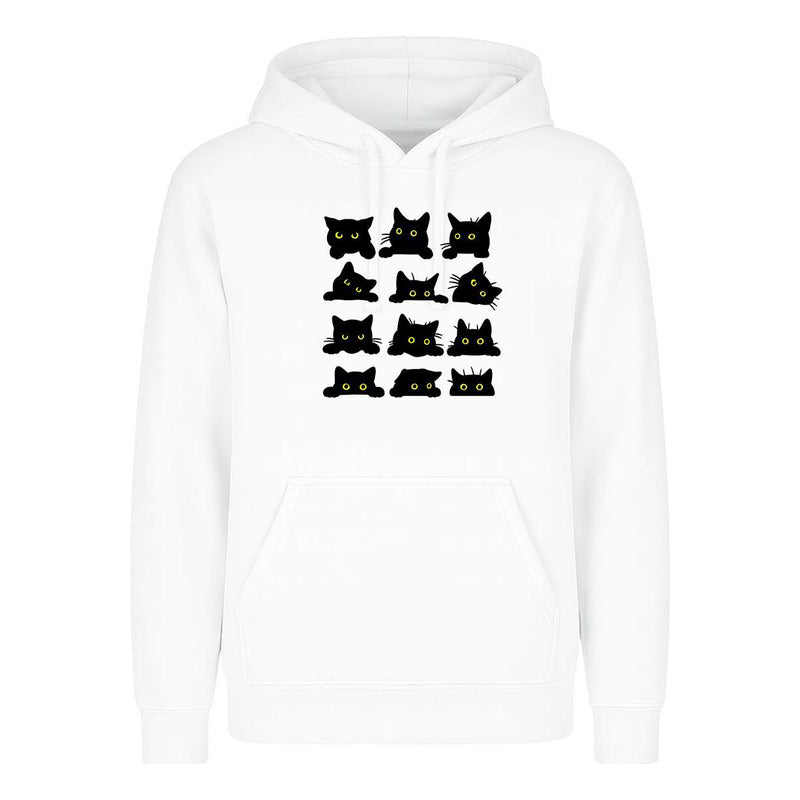 Sudadera Gatos Caritas Kawaii Divertida Regalo Unisex
