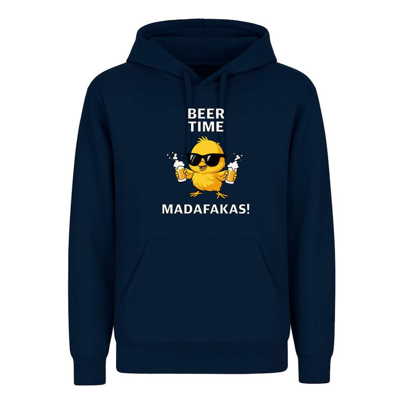 Sudadera Beer Time Madafakas Pollito Cerveza Broma Unisex