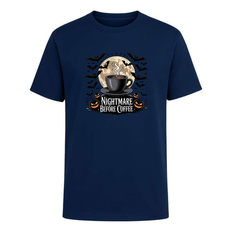 Playera Nightmare Before Coffee Unisex Halloween Jack Café