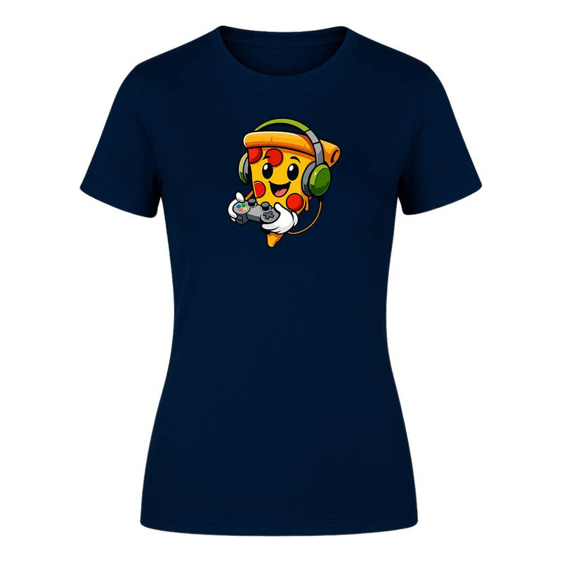 Playera "Pizza Gamer" con Audífonos - Dama