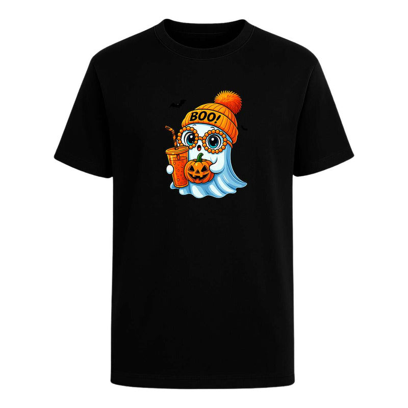 Playera Fantasma Gorro Calabaza Kawaii - Infantil