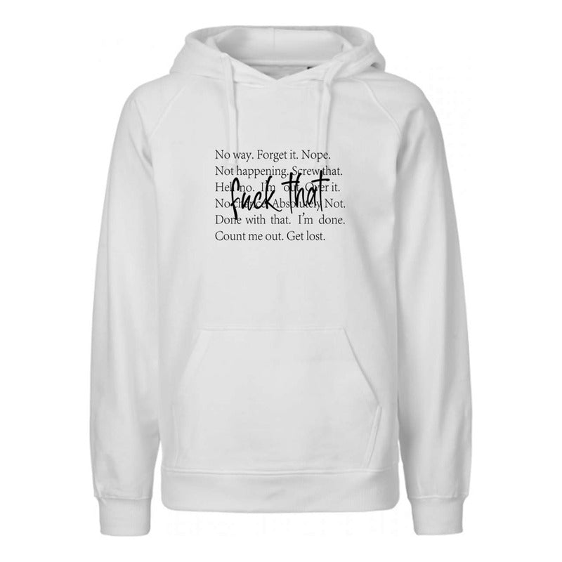 Sudadera Unisex Con Frase Sarcástica Estilo Not Today