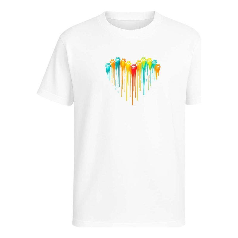 Playera "Corazón Huellitas" Mascotas - Infantil
