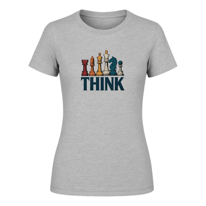 Playera "Think" Ajedrez y Estrategia - Dama