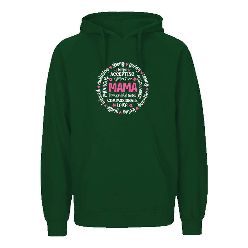 Sudadera Unisex Mama Con Palabras Positivas En Círculo
