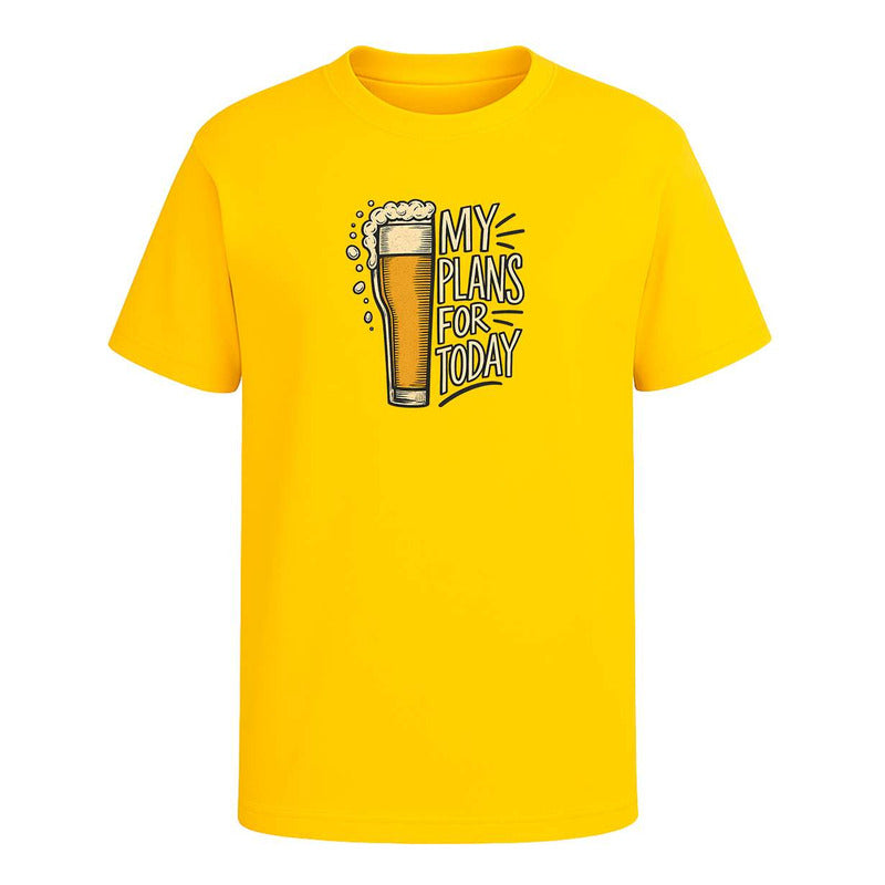Playera My Plans For Today Cerveza Fiesta Humor Unisex
