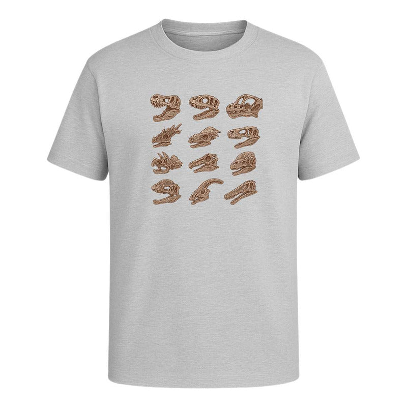Playera "Cráneos de Dinosaurio" Fósiles - Hombre