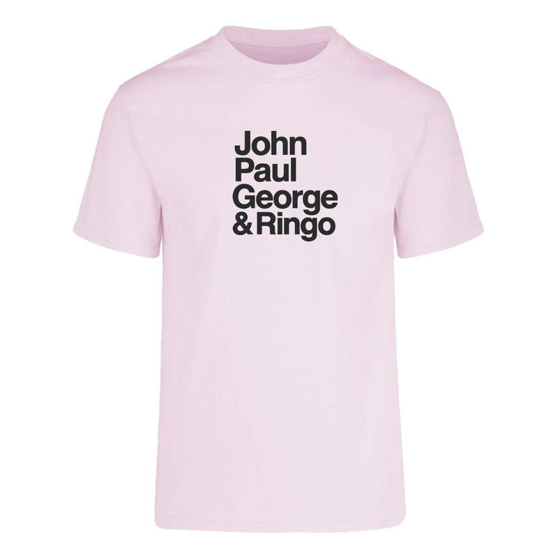 Playera Beatles John Paul George Ringo Fan Retro Música Pop