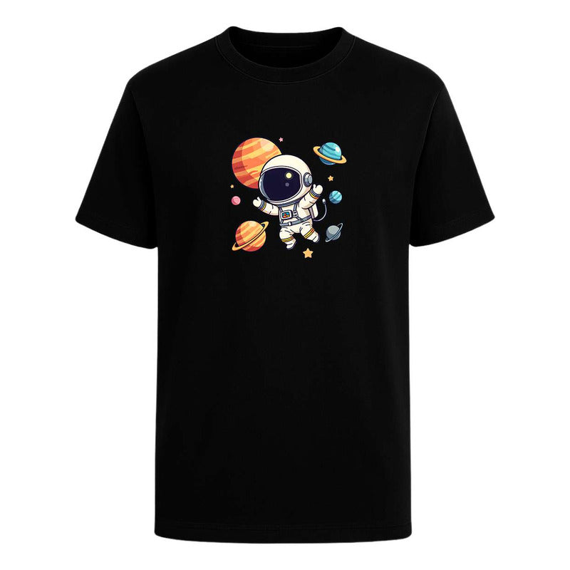 Playera "Astronauta Kawaii" Planetas - Hombre