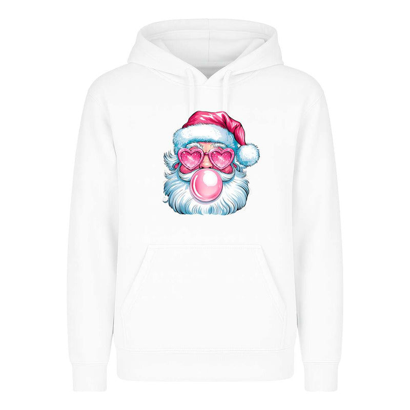 Sudadera Santa Cool Lentes Corazón Chicle Divertida Infantil