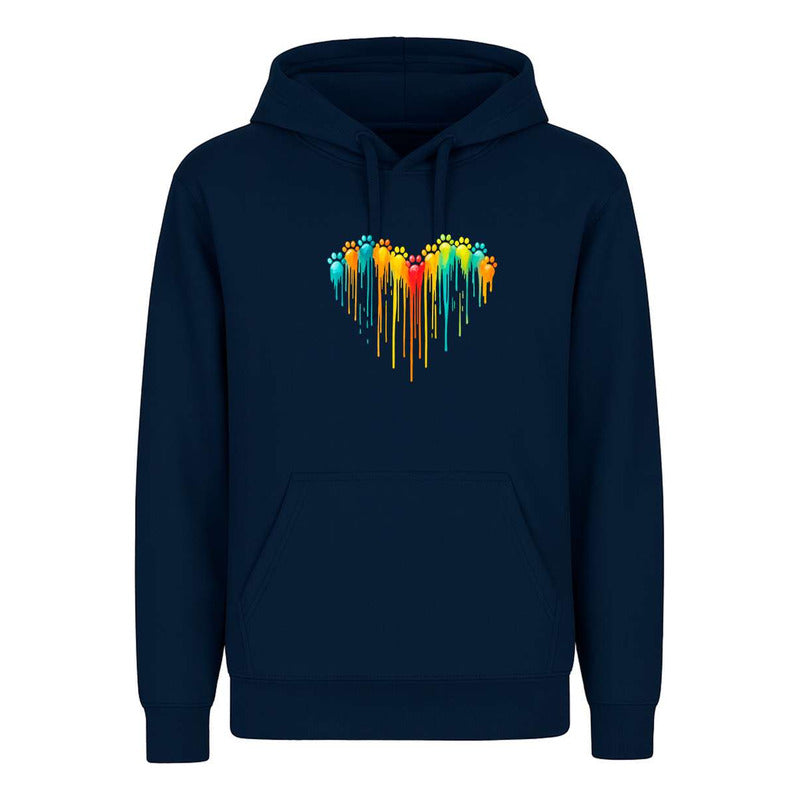 Sudadera Corazón Huellitas Amor Mascota Perros Gatos Unisex