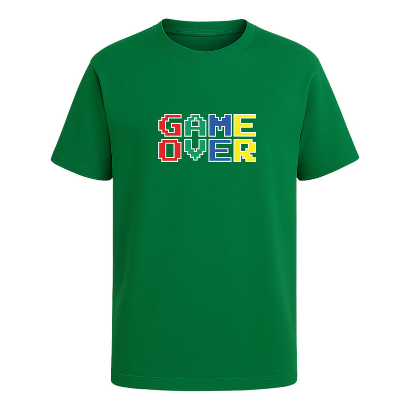 Playera "Game Over" Gamer Retro 8 Bits - Hombre