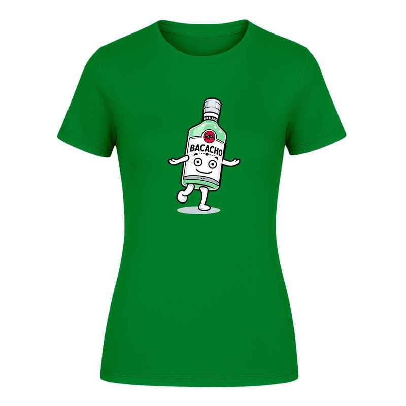 Playera "Bacacho Botella Bailando" Humor - Dama