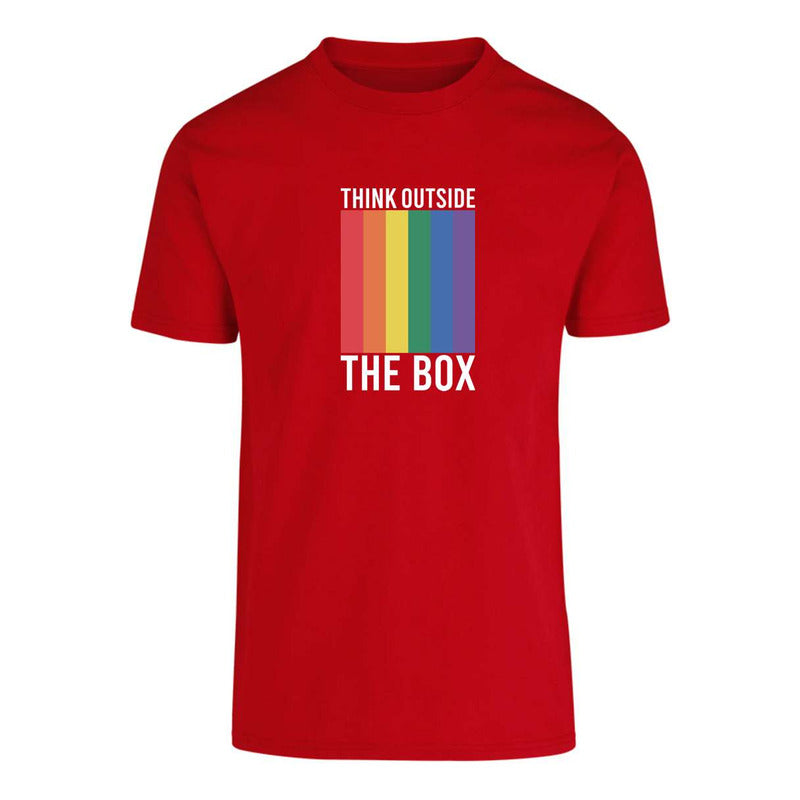 Playera Lgbt+ Piensa Afuera De La Caja Unisex