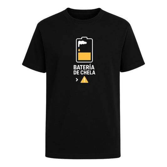 Playera "Batería de Chela" Humor - Hombre
