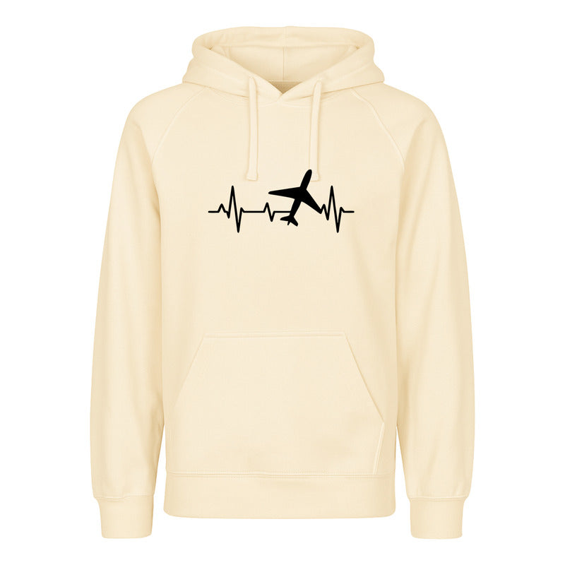 Sudadera Unisex Avión Corazón Viajero Amante De Viajes