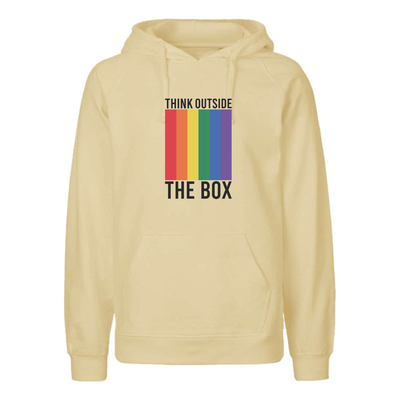 Sudadera Lgbt+ Piensa Fuera De La Caja Orgullo Gay Unisex