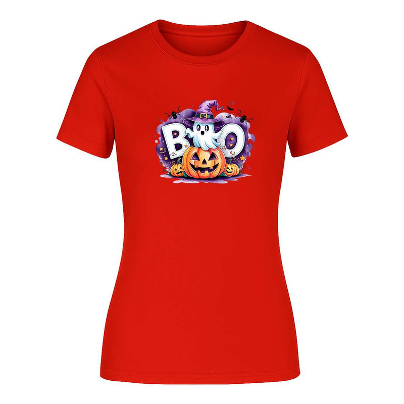 Playera Boo Fantasma De Dama Halloween Noche De Brujas