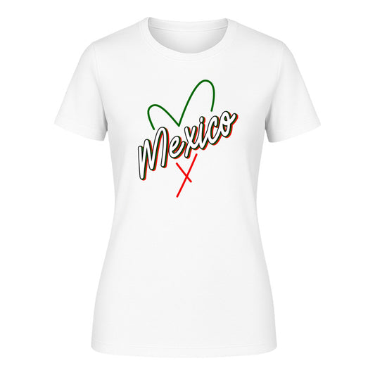 Playera "México Corazón Trazado" Patrio - Dama