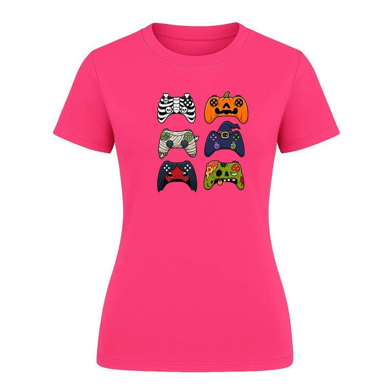 Playera Controles Gamer Halloween Videojuegos Regalo De Dama