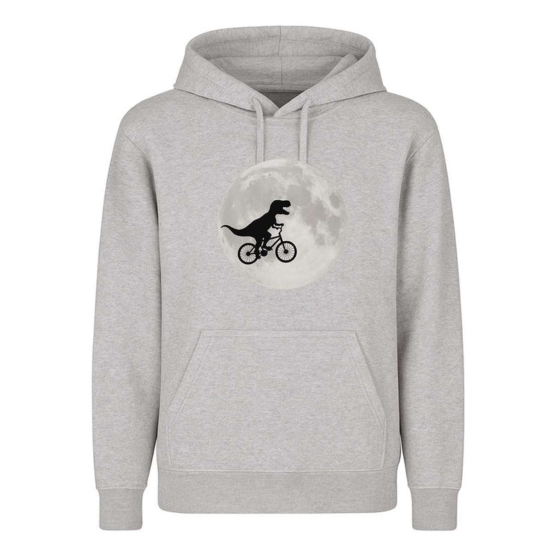 Sudadera Dinosaurio En Bicicleta Luna Divertida Cultura Pop