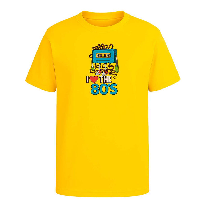 Playera "I Love The 80s" Cassette Retro - Hombre