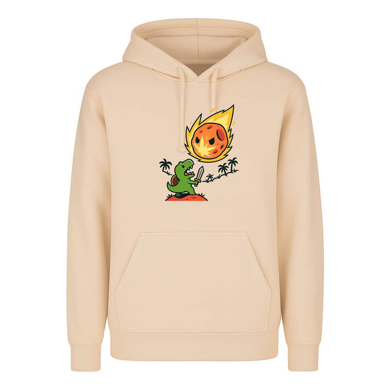 Sudadera Dinosaurio Contra Asteroide Divertida Broma Unisex