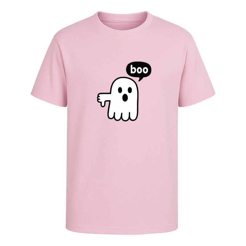 Playera Fantasma Boo Diseño Divertido Minimalista Unisex