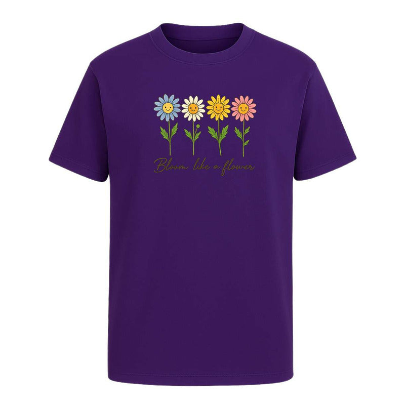 Playera "Bloom Like A Flower" Floral - Infantil