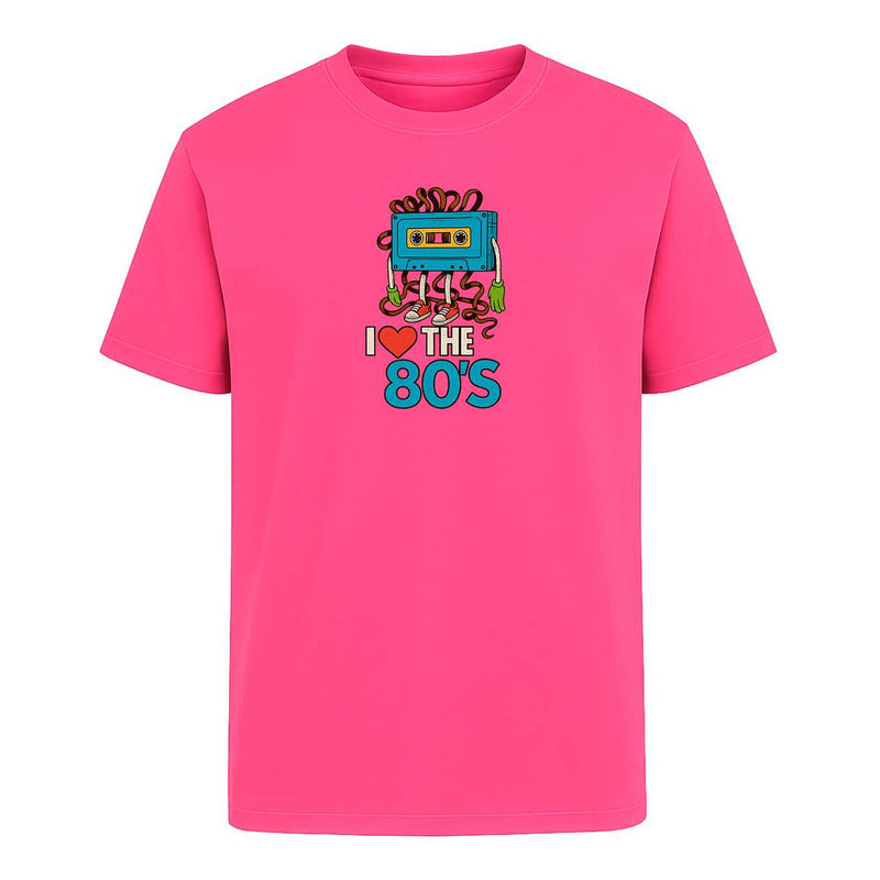 Playera "I Love The 80s" Cassette Retro - Hombre