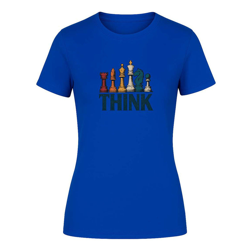 Playera "Think" Ajedrez y Estrategia - Dama