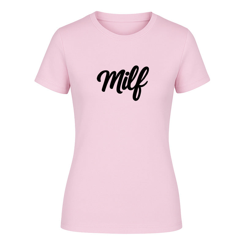 Playera "Milf" Diseño Minimalista - Dama