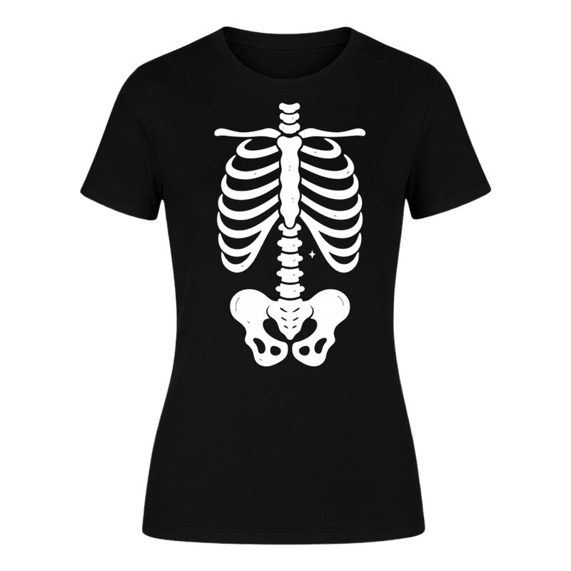 Playera "Disfraz de Esqueleto" Halloween - Dama