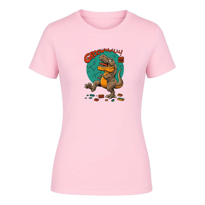 Playera "Dinosaurio Bloques" Divertida - Dama