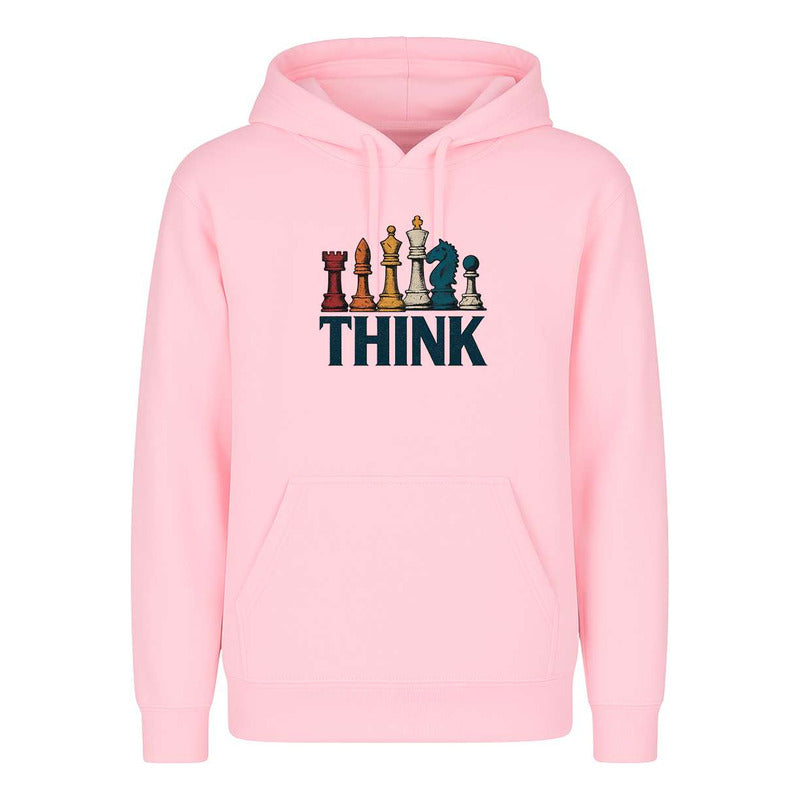 Sudadera Think Ajedrez Frase Estrategia Fans Regalo Unisex