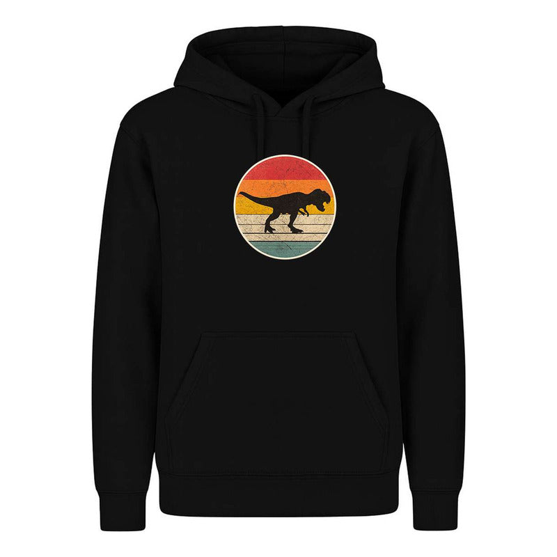 Sudadera Dinosaurio Retro Silueta Vintage Para Fans Infantil