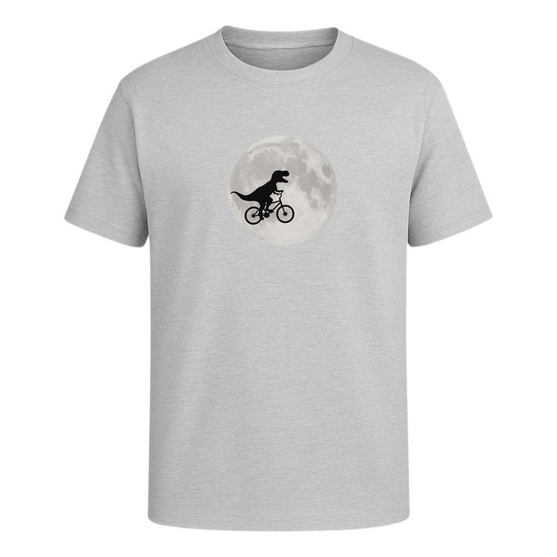 Playera "Dinosaurio en Bici" Frente a la Luna - Infantil