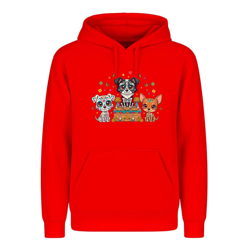 Sudadera Perros Día De Muertos Ofrenda Mexicana Divertida