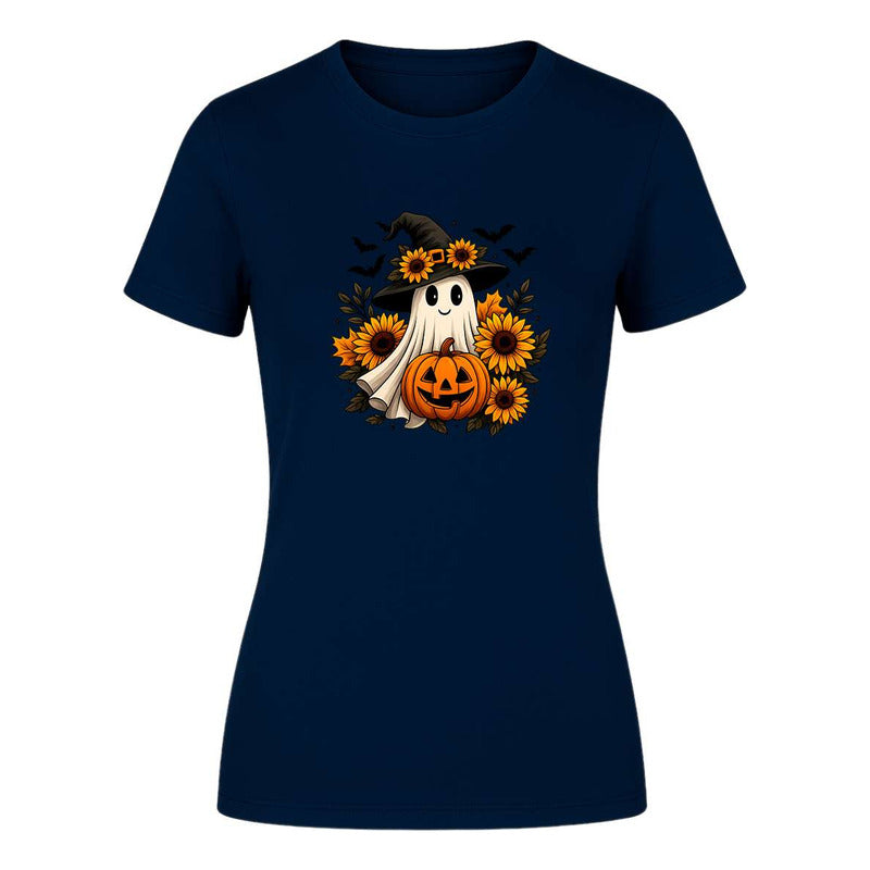 Playera Fantasma Tierno De Dama Halloween Noche De Brujas